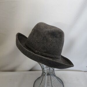 Vintage Doebrein Grey 100% Wool Hat Felt One Size